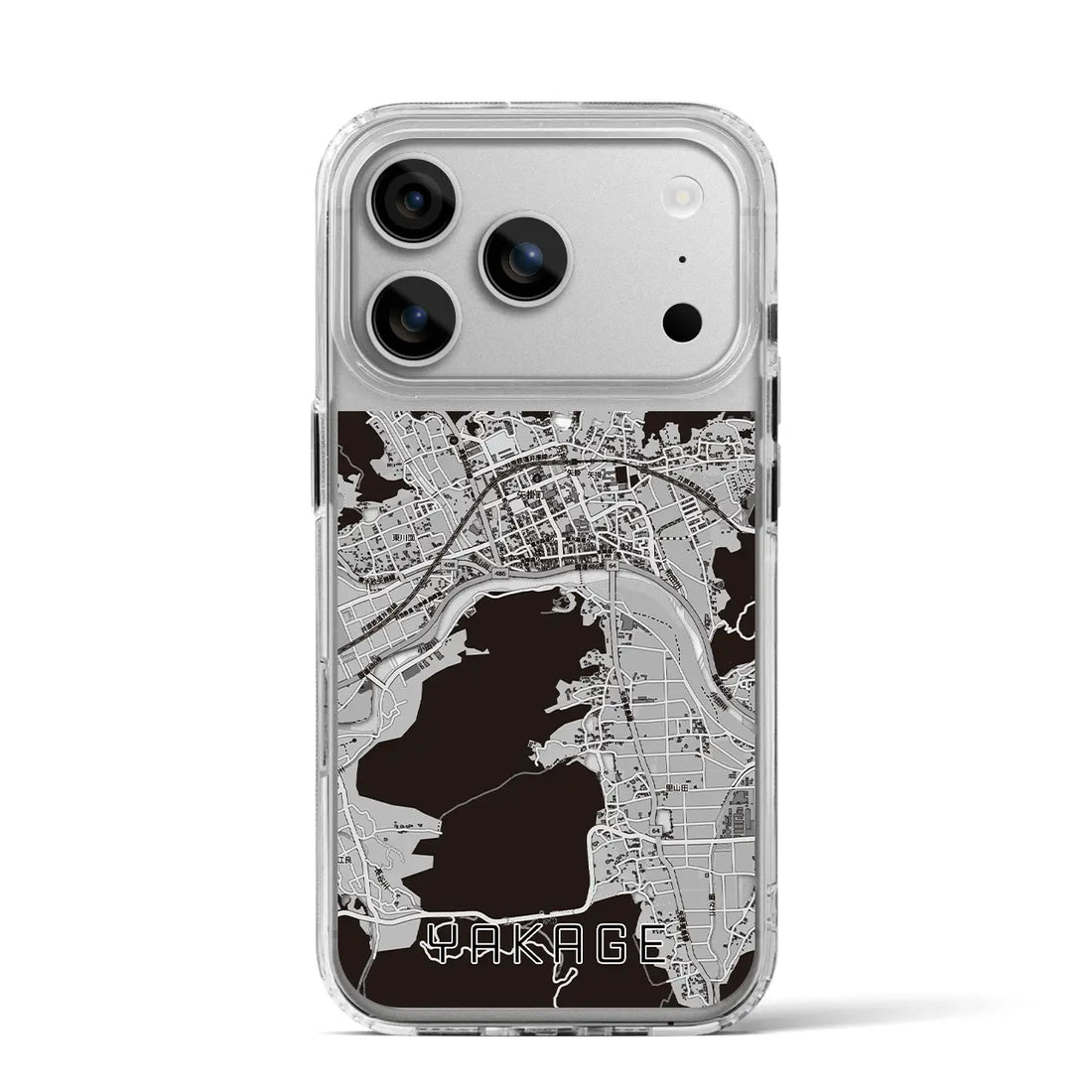 【矢掛（岡山県）】地図柄iPhoneケース（MagSafeタイプ）