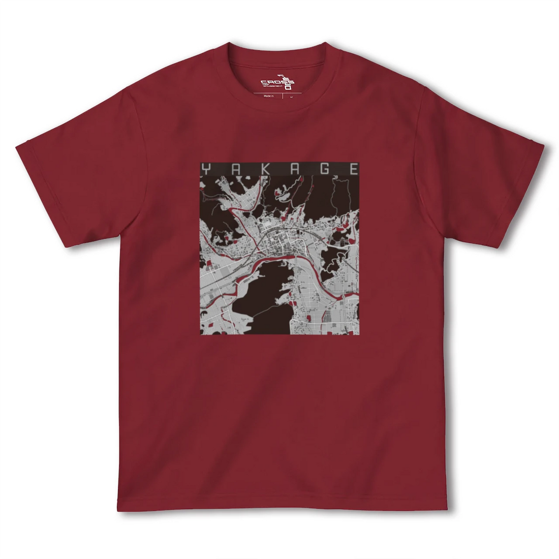【矢掛（岡山県）】地図柄ヘビーウェイトTシャツ