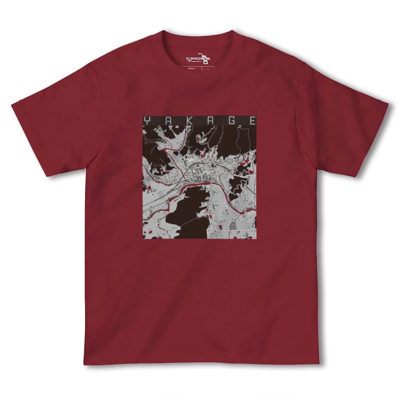 【矢掛（岡山県）】地図柄ヘビーウェイトTシャツ