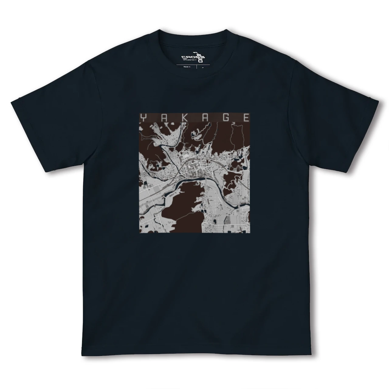 【矢掛（岡山県）】地図柄ヘビーウェイトTシャツ
