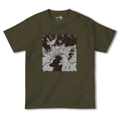 【矢掛（岡山県）】地図柄ヘビーウェイトTシャツ
