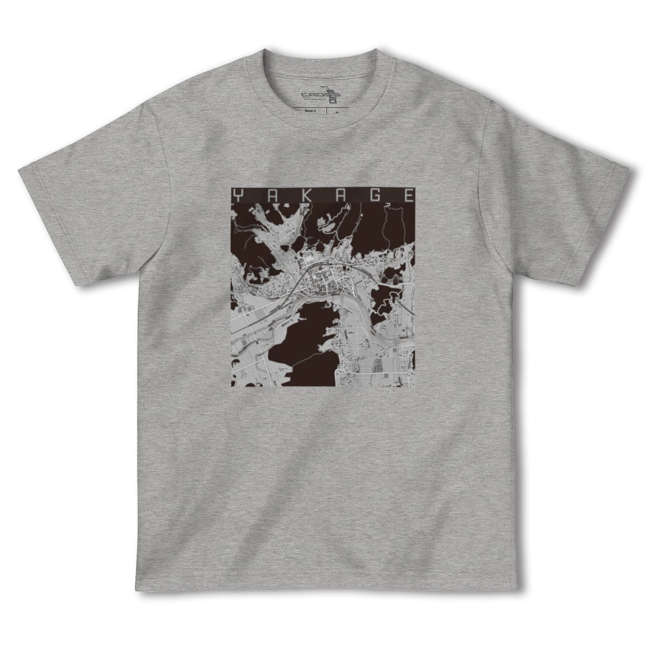 【矢掛（岡山県）】地図柄ヘビーウェイトTシャツ