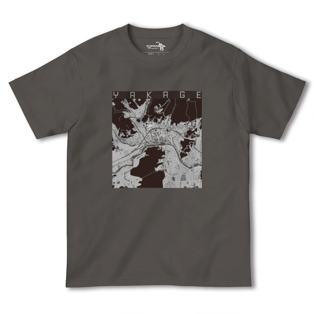 【矢掛（岡山県）】地図柄ヘビーウェイトTシャツ