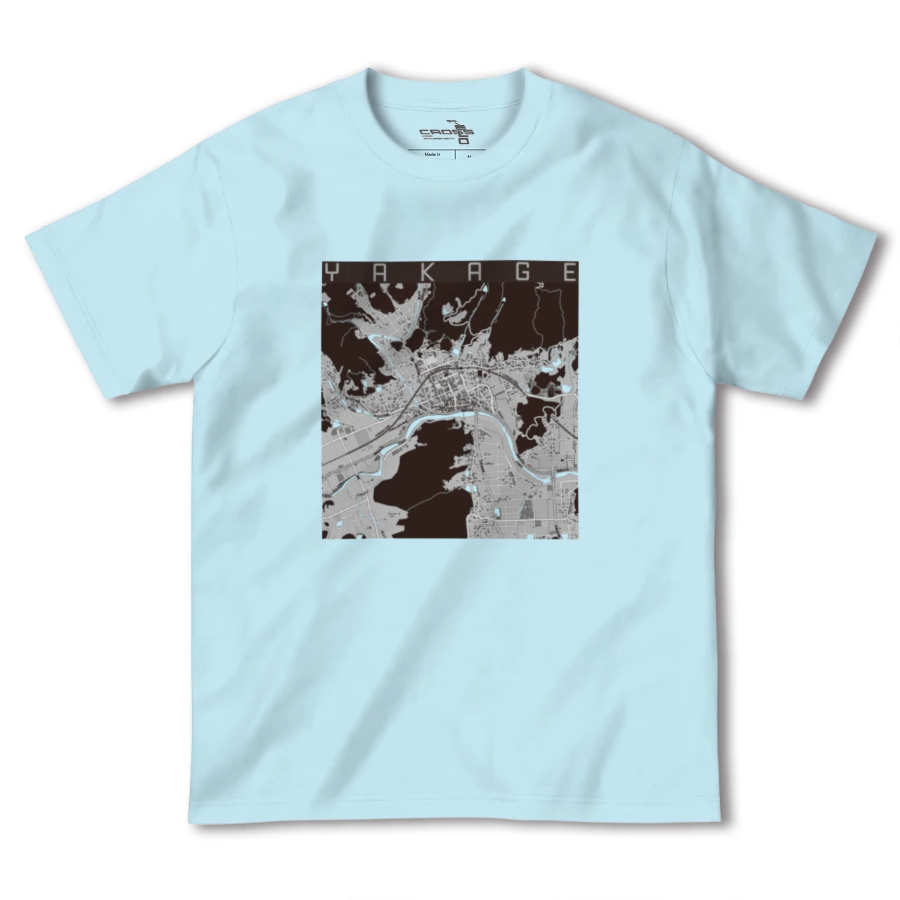 【矢掛（岡山県）】地図柄ヘビーウェイトTシャツ