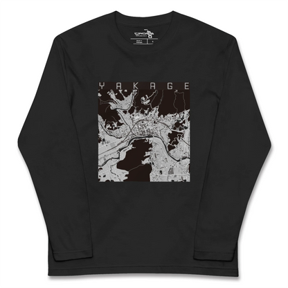 【矢掛（岡山県）】地図柄ロングスリーブTシャツ