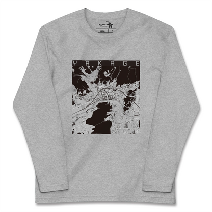 【矢掛（岡山県）】地図柄ロングスリーブTシャツ