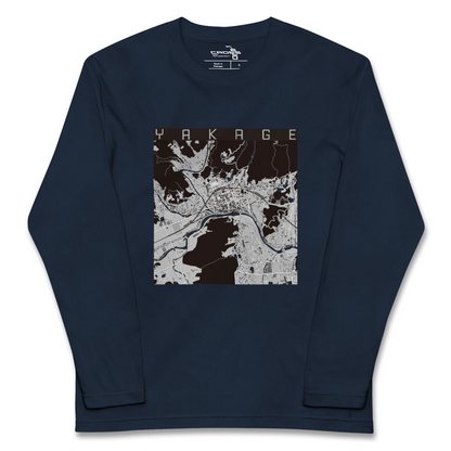 【矢掛（岡山県）】地図柄ロングスリーブTシャツ