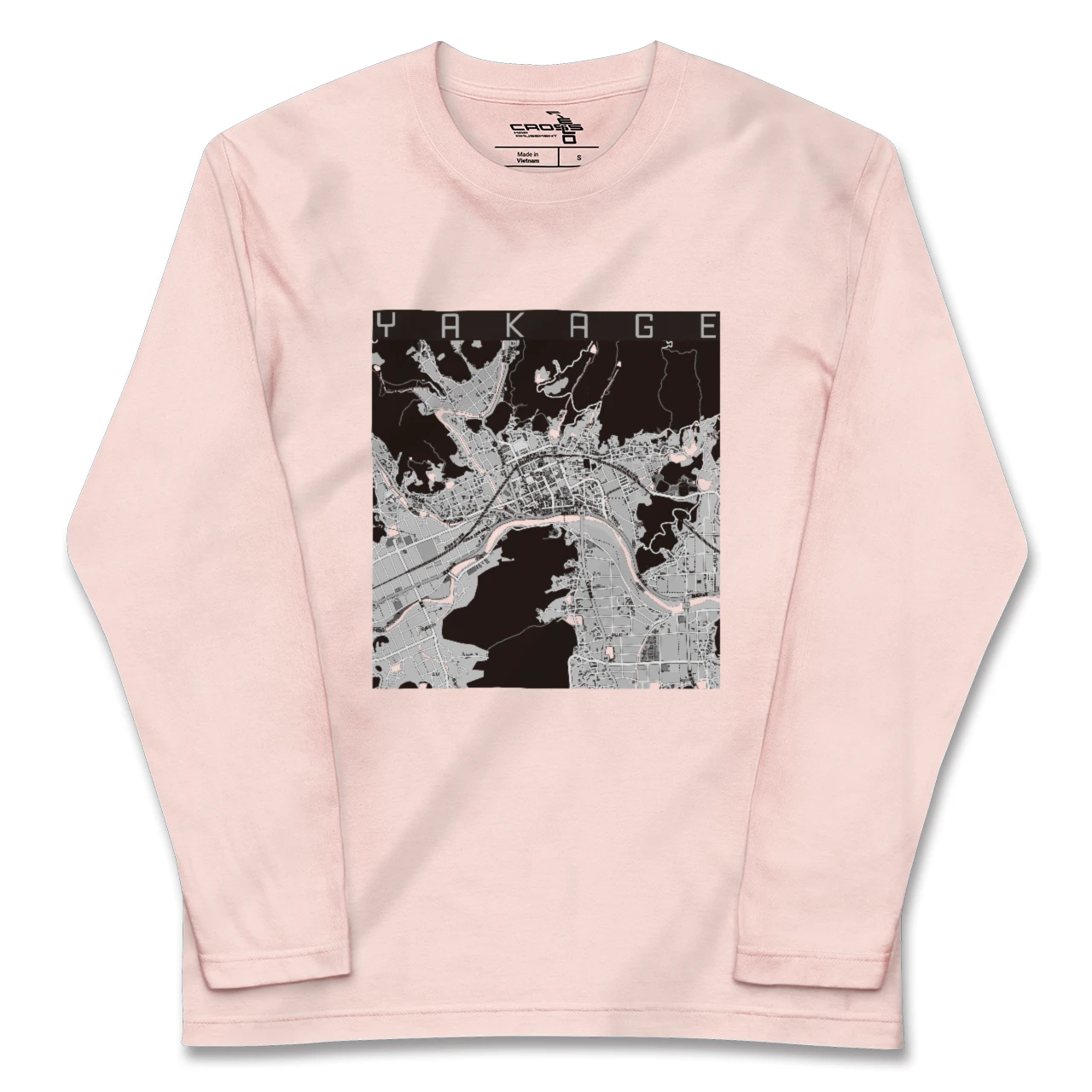 【矢掛（岡山県）】地図柄ロングスリーブTシャツ