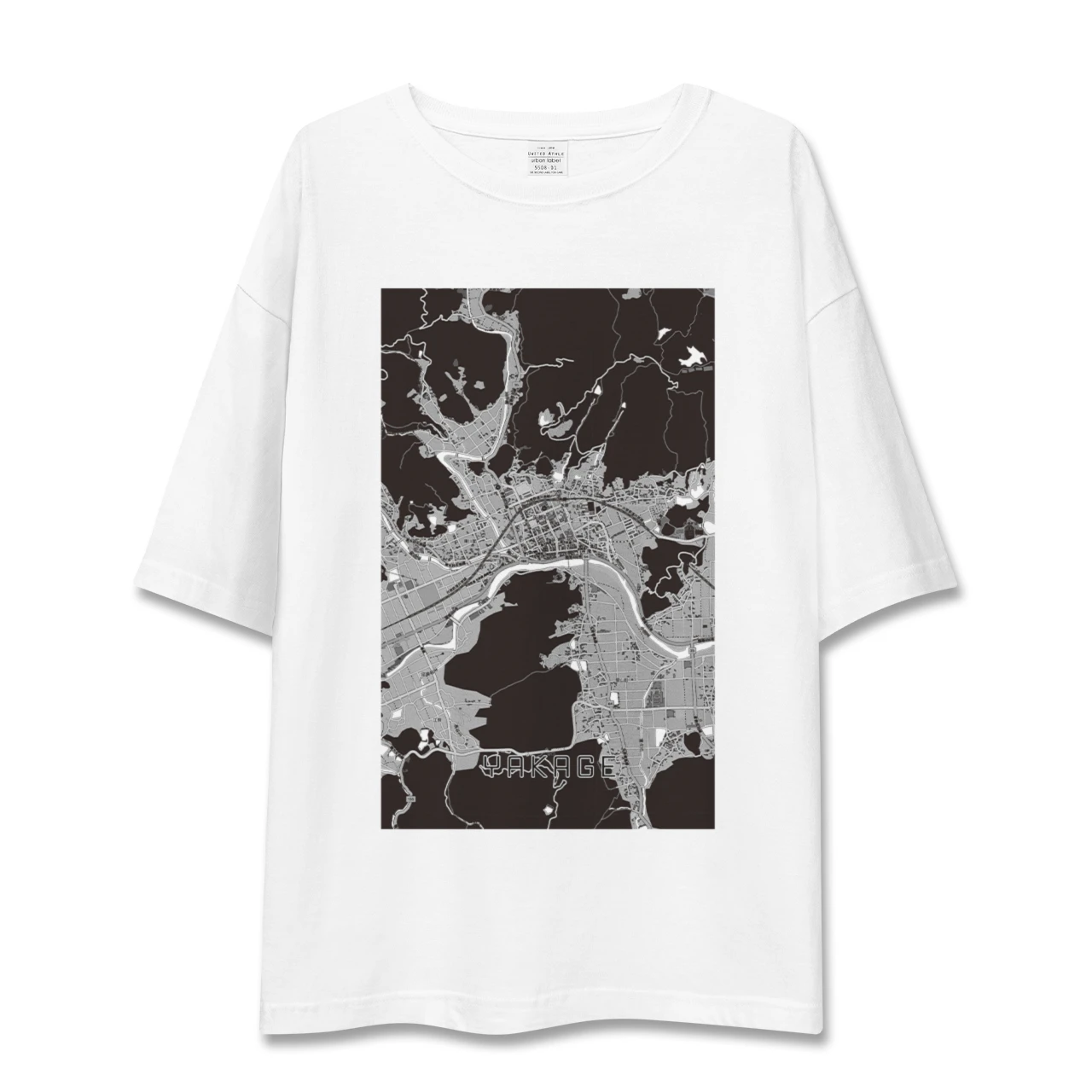 【矢掛（岡山県）】地図柄ビッグシルエットTシャツ