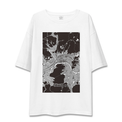【矢掛（岡山県）】地図柄ビッグシルエットTシャツ