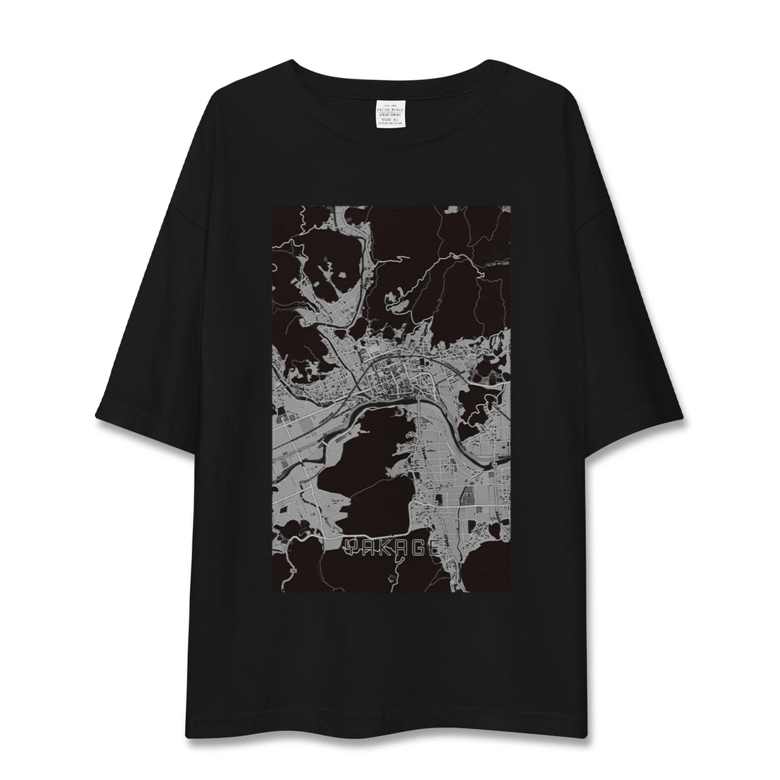 【矢掛（岡山県）】地図柄ビッグシルエットTシャツ