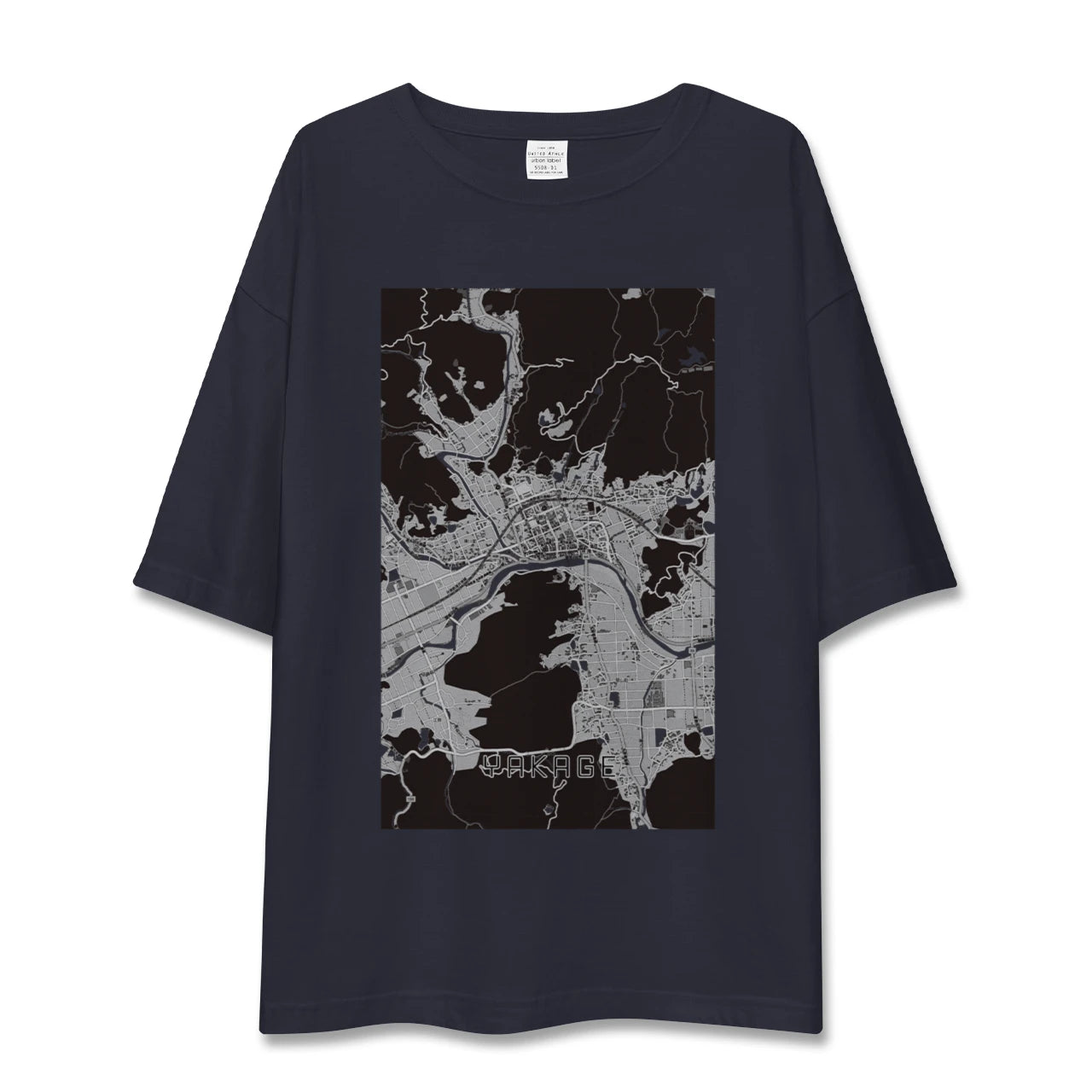 【矢掛（岡山県）】地図柄ビッグシルエットTシャツ