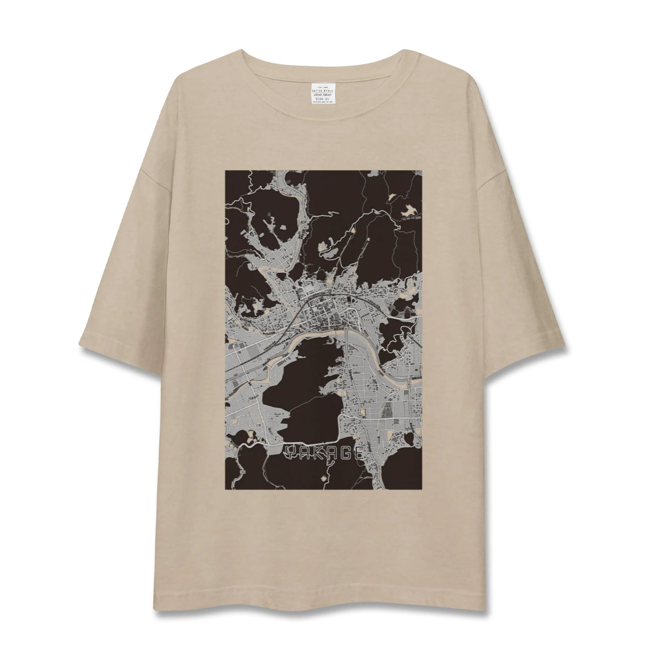 【矢掛（岡山県）】地図柄ビッグシルエットTシャツ