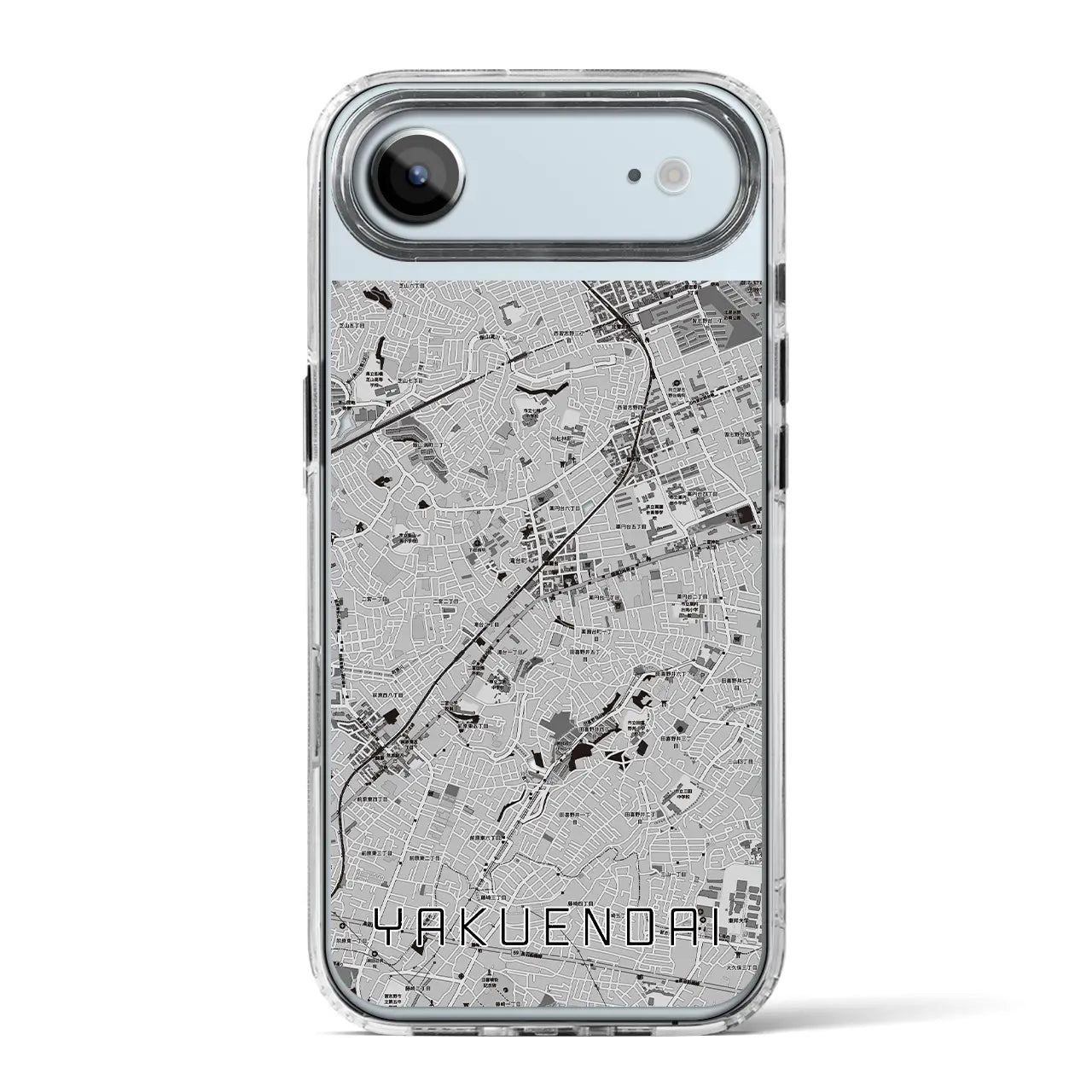 【薬園台（千葉県）】地図柄iPhoneケース（MagSafeタイプ）