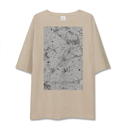 【薬園台（千葉県）】地図柄ビッグシルエットTシャツ