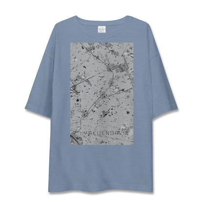 【薬園台（千葉県）】地図柄ビッグシルエットTシャツ