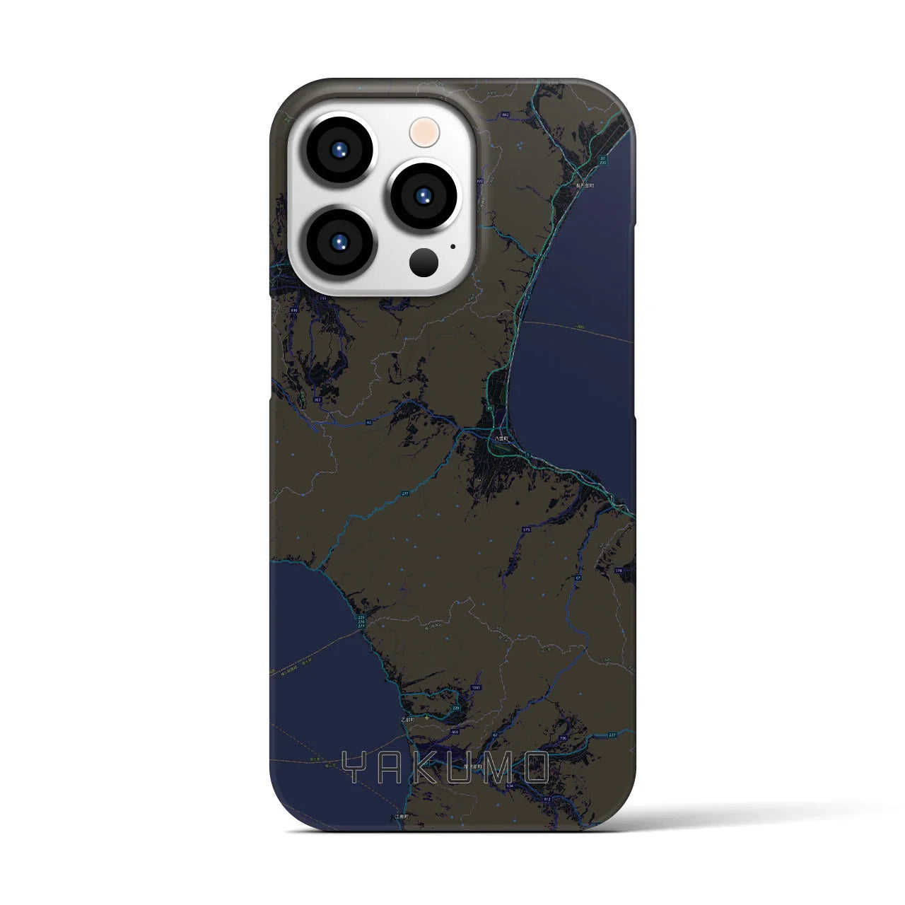【八雲（北海道）】地図柄iPhoneケース（バックカバータイプ）