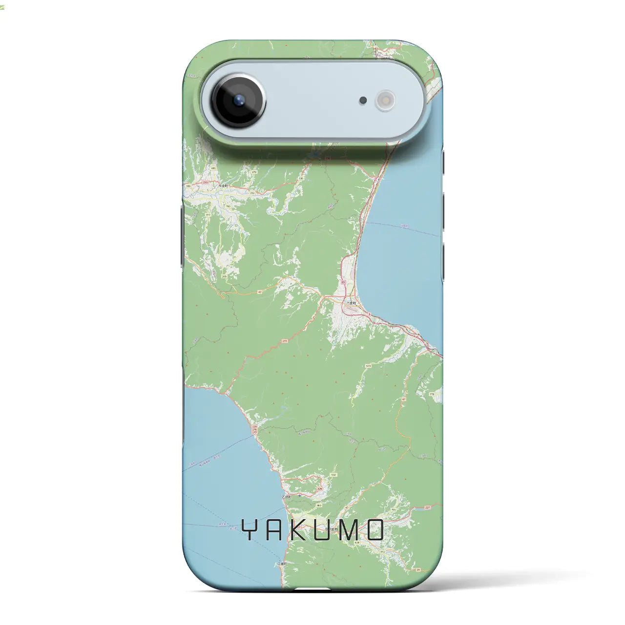 【八雲（北海道）】地図柄iPhoneケース（バックカバータイプ）