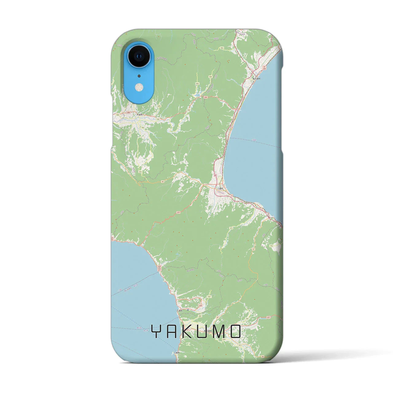 【八雲（北海道）】地図柄iPhoneケース（バックカバータイプ）