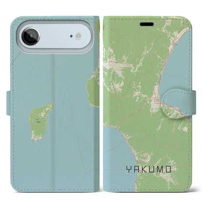 【八雲（北海道）】地図柄iPhoneケース（手帳タイプ）