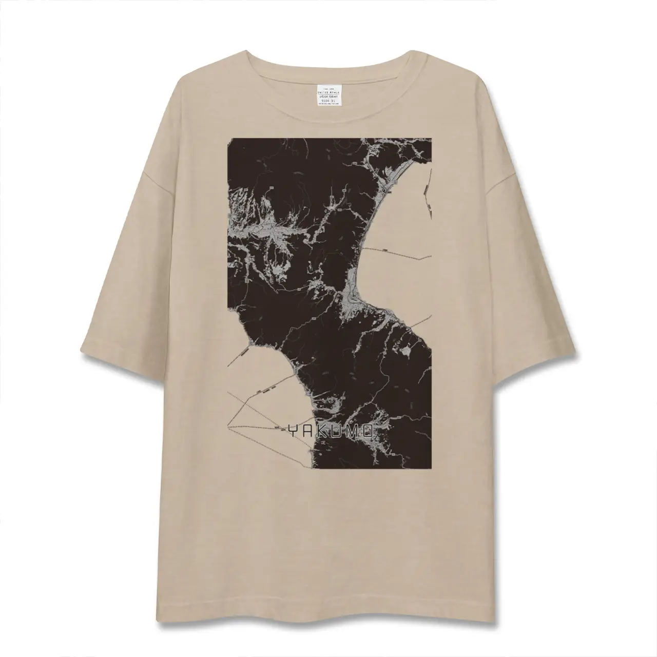 【八雲（北海道）】地図柄ビッグシルエットTシャツ