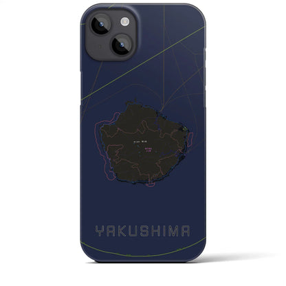 【屋久島（鹿児島県）】地図柄iPhoneケース（バックカバータイプ）