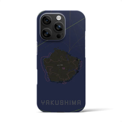 【屋久島（鹿児島県）】地図柄iPhoneケース（バックカバータイプ）