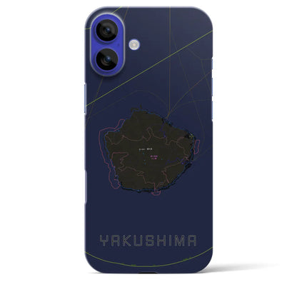 【屋久島（鹿児島県）】地図柄iPhoneケース（バックカバータイプ）