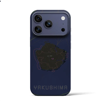 【屋久島（鹿児島県）】地図柄iPhoneケース（バックカバータイプ）