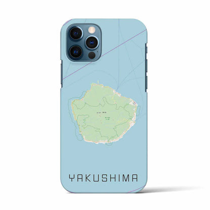 【屋久島（鹿児島県）】地図柄iPhoneケース（バックカバータイプ）
