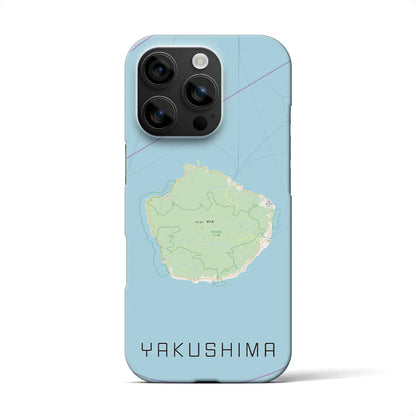 【屋久島（鹿児島県）】地図柄iPhoneケース（バックカバータイプ）