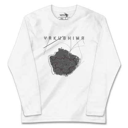 【屋久島（鹿児島県）】地図柄ロングスリーブTシャツ