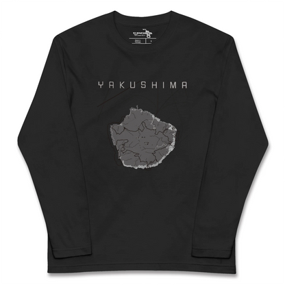 【屋久島（鹿児島県）】地図柄ロングスリーブTシャツ