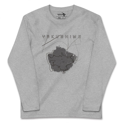 【屋久島（鹿児島県）】地図柄ロングスリーブTシャツ