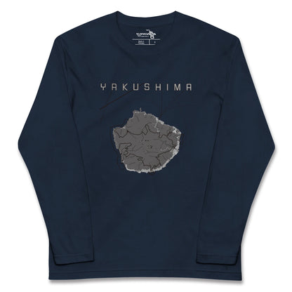 【屋久島（鹿児島県）】地図柄ロングスリーブTシャツ