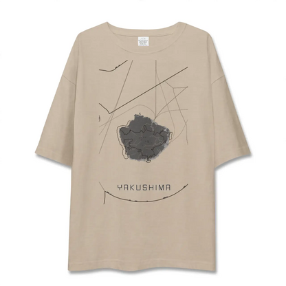 【屋久島（鹿児島県）】地図柄ビッグシルエットTシャツ