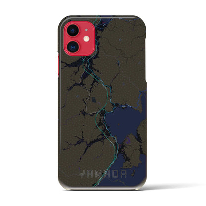 【山田（岩手県）】地図柄iPhoneケース（バックカバータイプ）