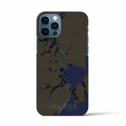 【山田（岩手県）】地図柄iPhoneケース（バックカバータイプ）