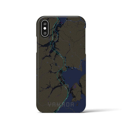 【山田（岩手県）】地図柄iPhoneケース（バックカバータイプ）