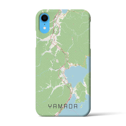 【山田（岩手県）】地図柄iPhoneケース（バックカバータイプ）