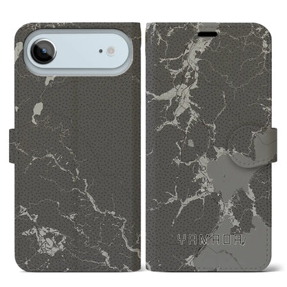 【山田（岩手県）】地図柄iPhoneケース（手帳タイプ）