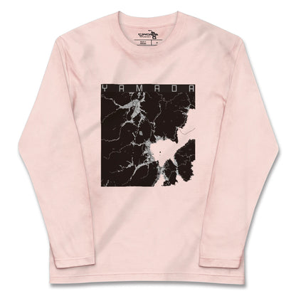 【山田（岩手県）（岩手県）】地図柄ロングスリーブTシャツ