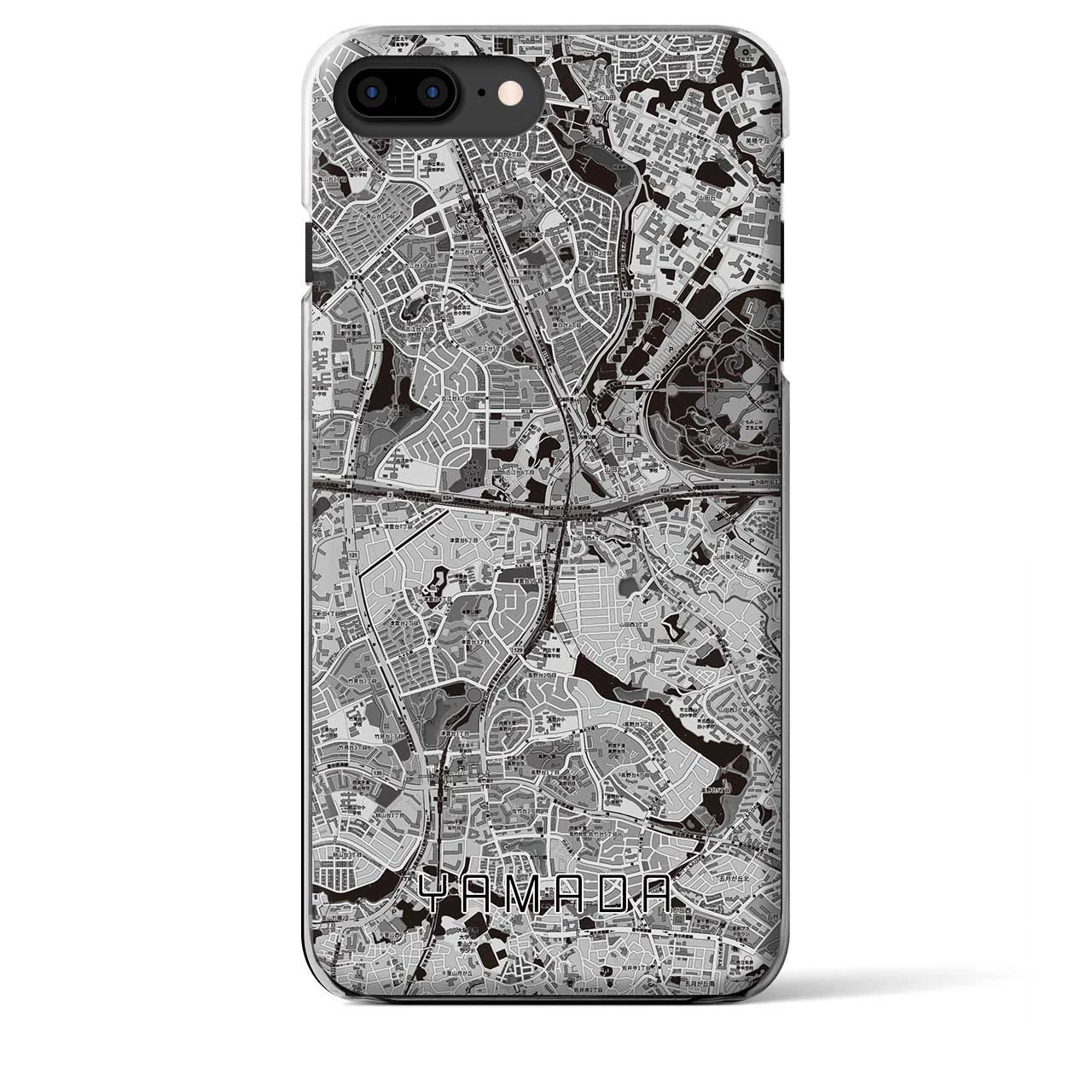 【山田（大阪府）】地図柄iPhoneケース（クリアタイプ）