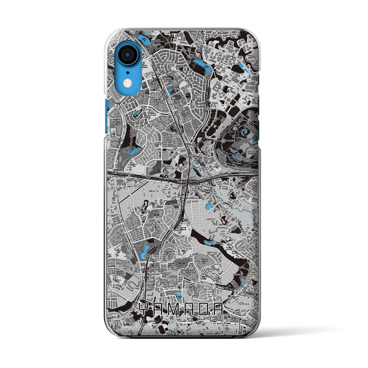 【山田（大阪府）】地図柄iPhoneケース（クリアタイプ）