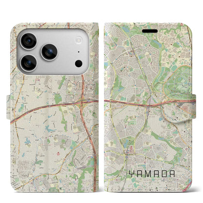 【山田（大阪府）】地図柄iPhoneケース（手帳タイプ）