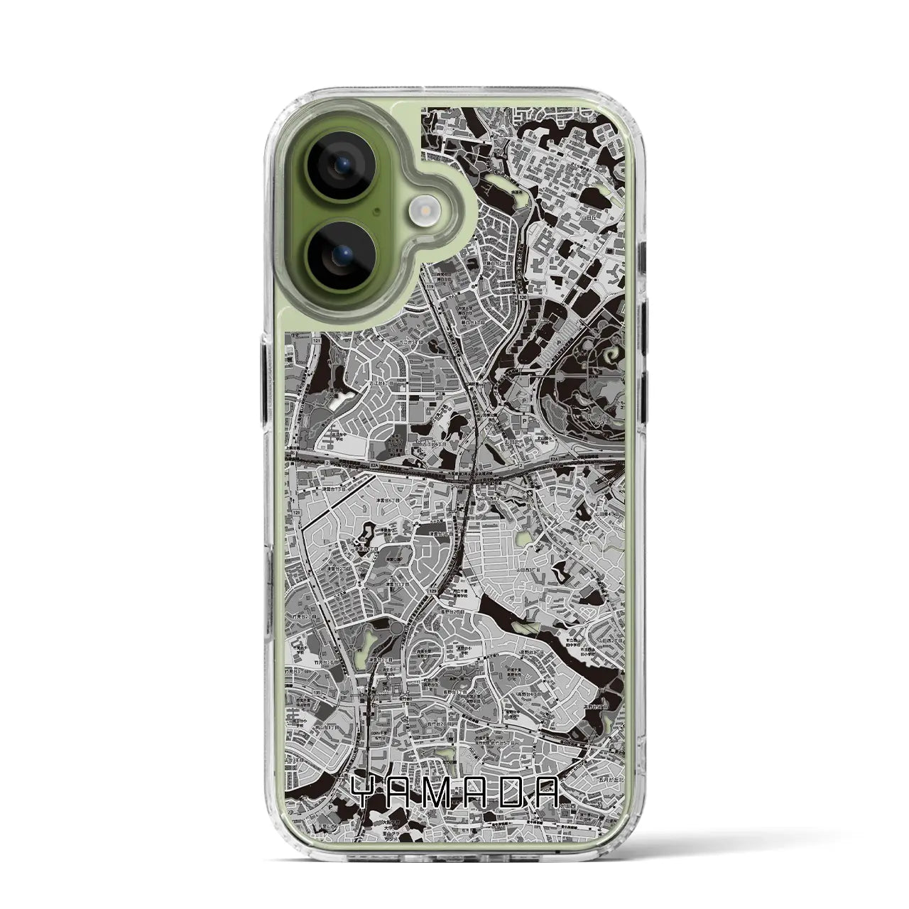 【山田（大阪府）】地図柄iPhoneケース（MagSafeタイプ）