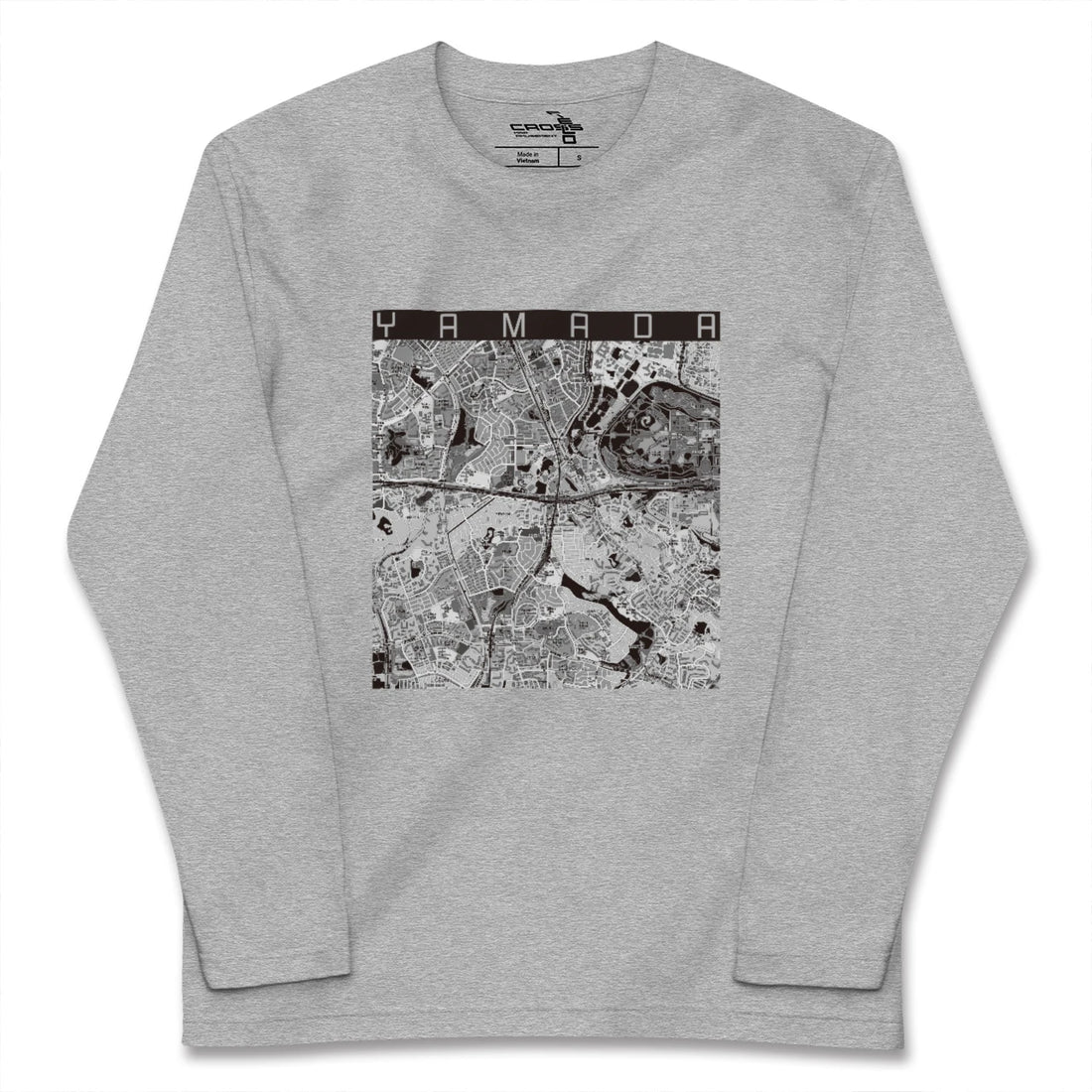 【山田(大阪府)】地図柄ロングスリーブTシャツ