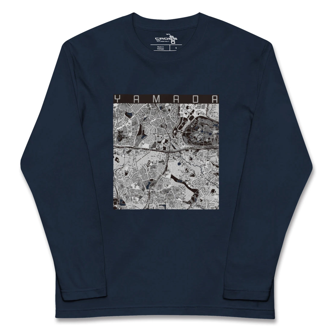 【山田（大阪府）】地図柄ロングスリーブTシャツ