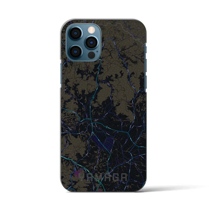 【山鹿（熊本県）】地図柄iPhoneケース（バックカバータイプ）