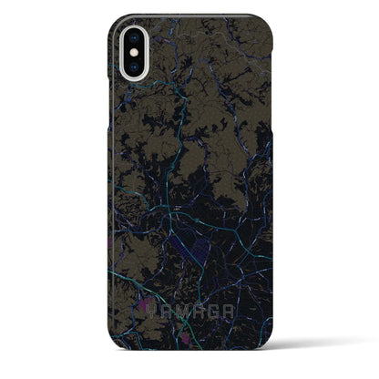 【山鹿（熊本県）】地図柄iPhoneケース（バックカバータイプ）